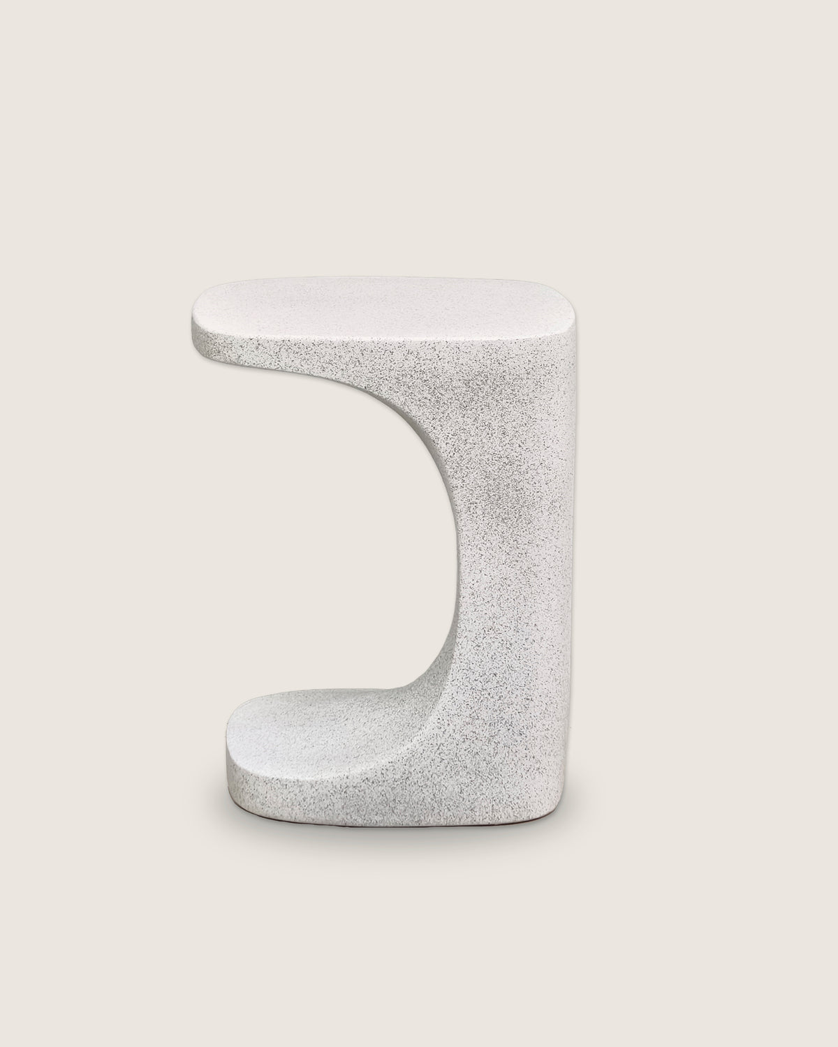 Mesa auxiliar cuadrada 39x39 en microterrazo Flint