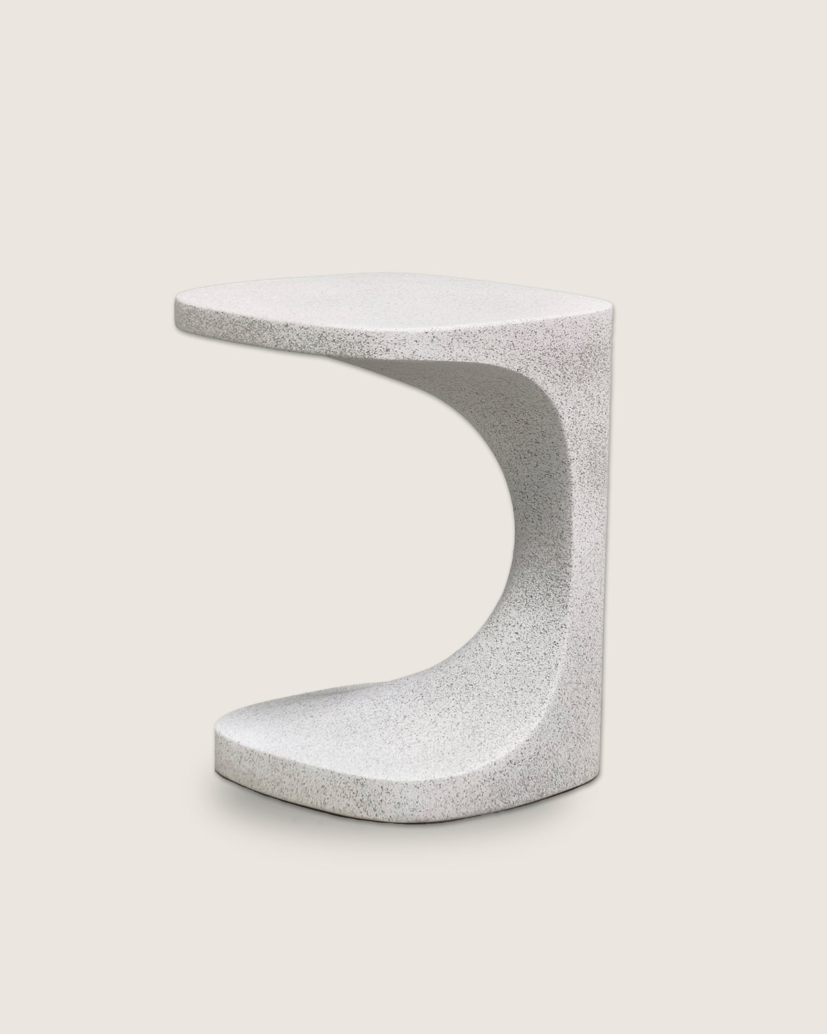 Mesa auxiliar cuadrada 39x39 en microterrazo Flint