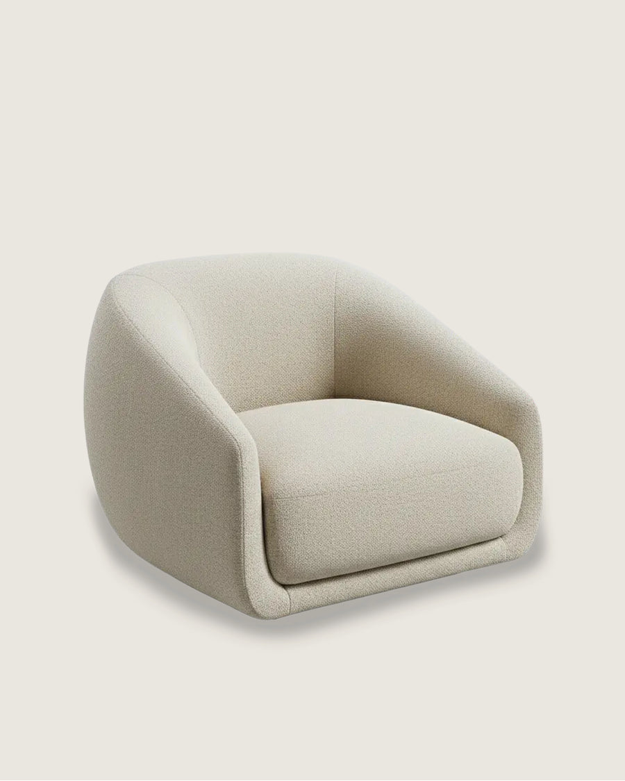 Boss armchair with custom upholstery