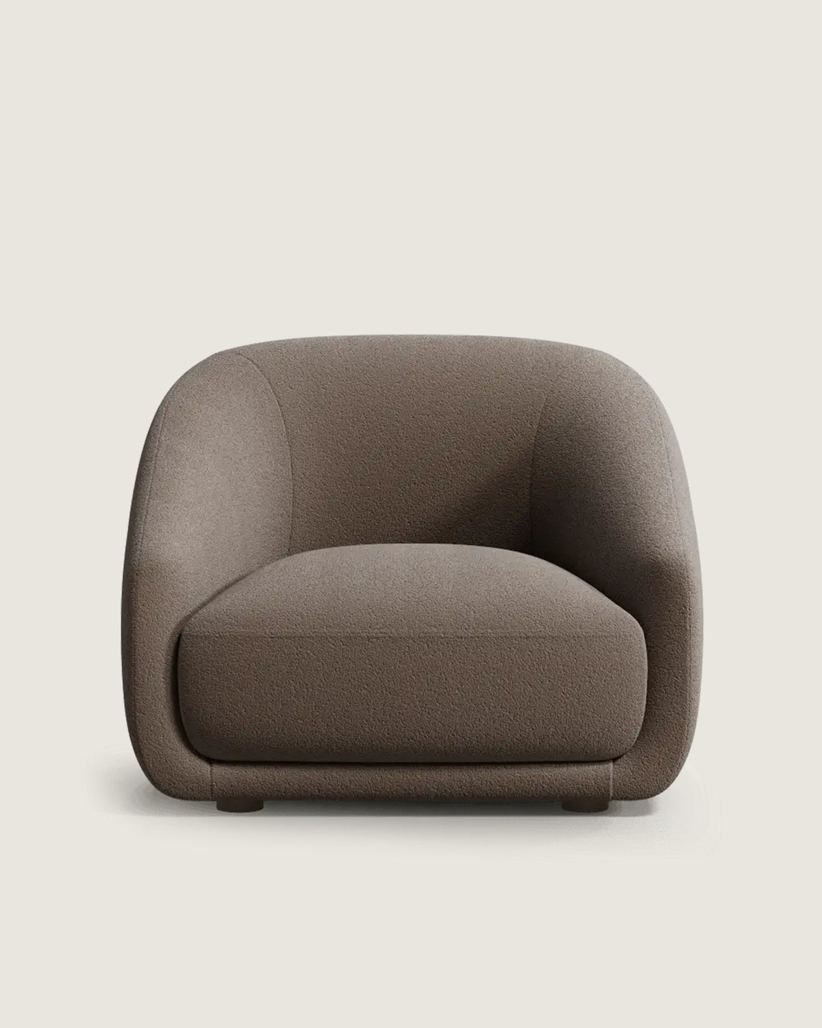 Butaca tapizada para salón o dormitorio gris oscuro de diseño hecha a mano Boss