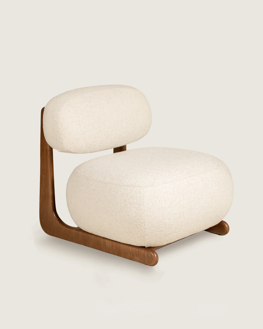 Mare armchair in dolmen creme and dolmen ash upholstery