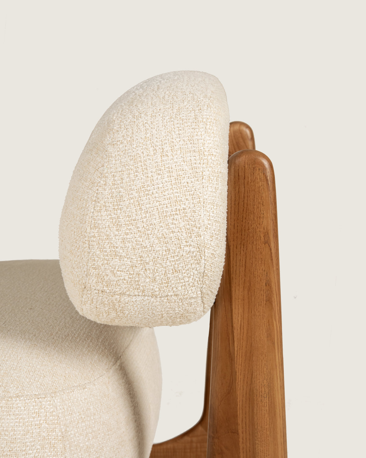 Mare armchair in dolmen creme and dolmen ash upholstery