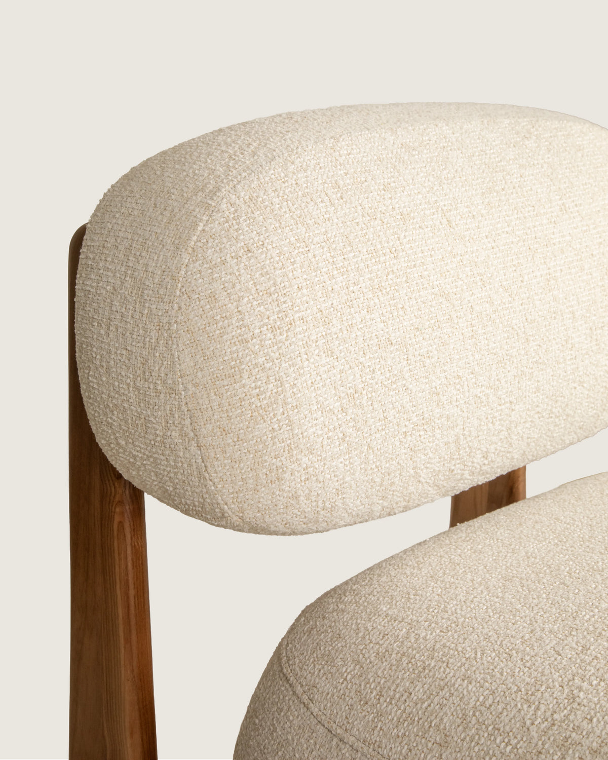 Mare armchair in dolmen creme and dolmen ash upholstery