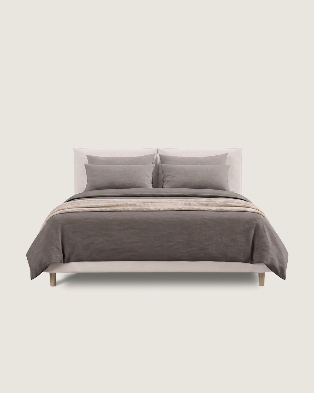 Delos bed with custom upholstery for 180 x 200 cm mattress