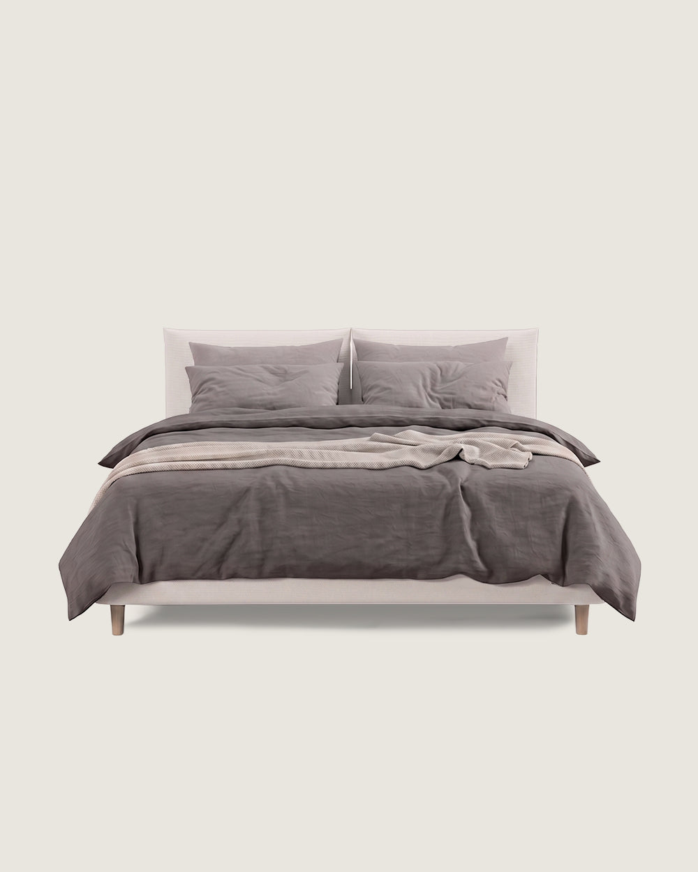 Delos bed with custom upholstery for 180 x 200 cm mattress
