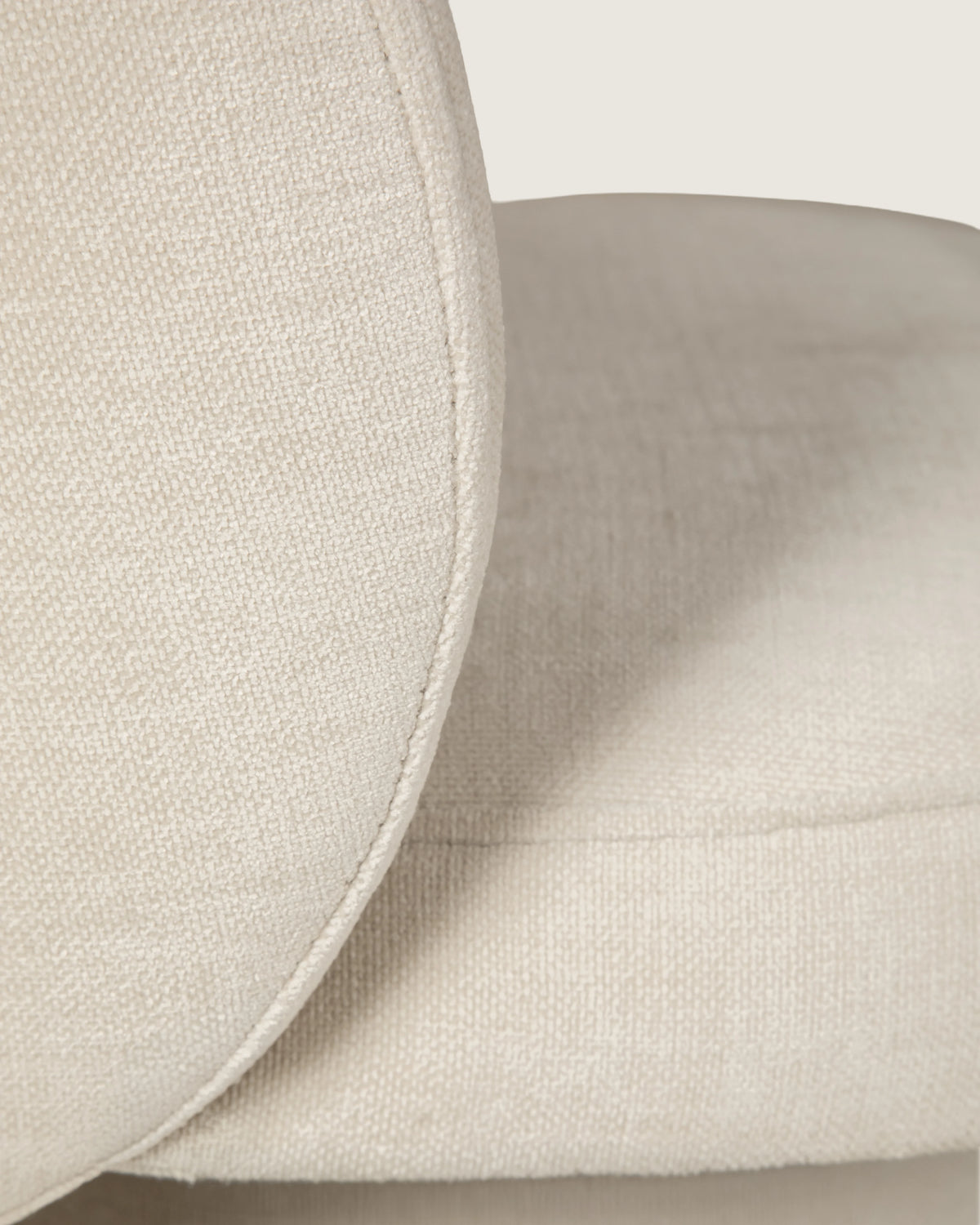 Silla cómoda comedor nórdica, tapizada Vita Beige