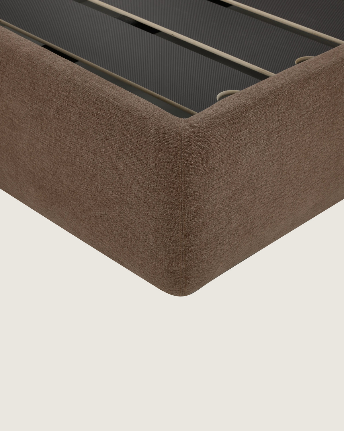 Lit Dana avec coffre de rangement et revêtement personnalisé pour matelas 160 × 200 cm