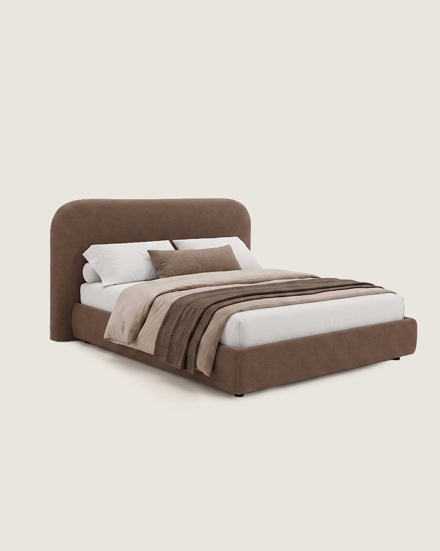 Lit Dana avec coffre de rangement et revêtement personnalisé pour matelas 160 × 200 cm