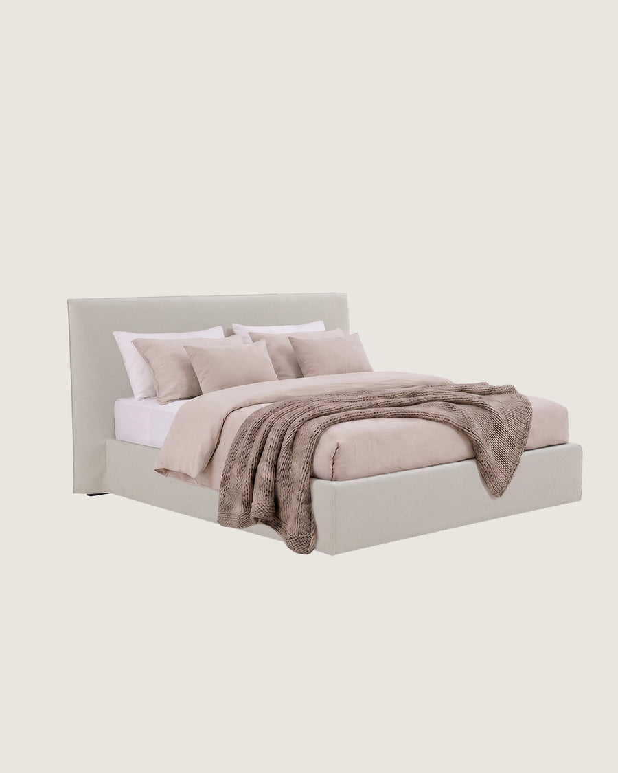 Cama matrimonio estructura con cabecero 180 x 200 con canapé queen París