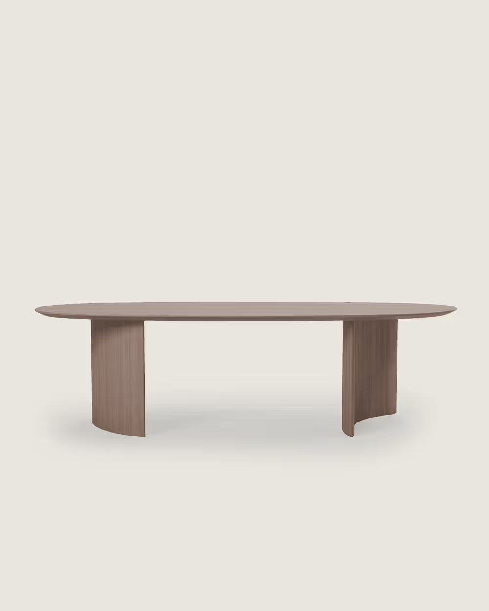 mesa centro salón comedor ovalada madera calidad premium grande nogal Brisa