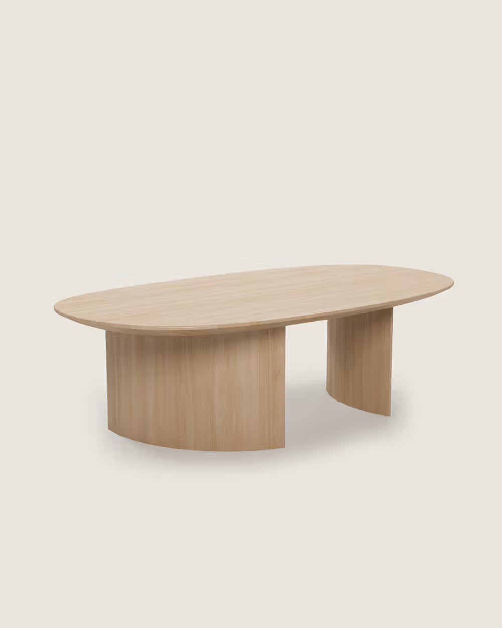 mesa centro salón comedor ovalada madera calidad premium grande roble Brisa
