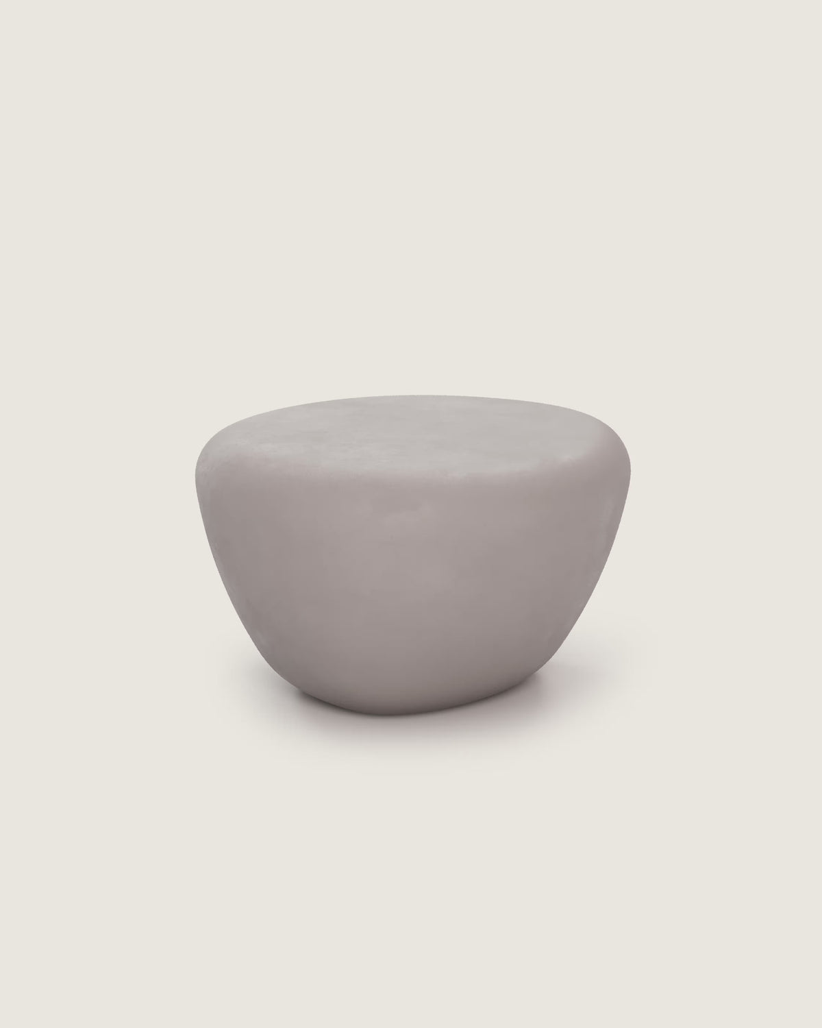 Mesa auxiliar salón comedor ovalada microcemento calidad premium pequeña gris oscuro Oasis