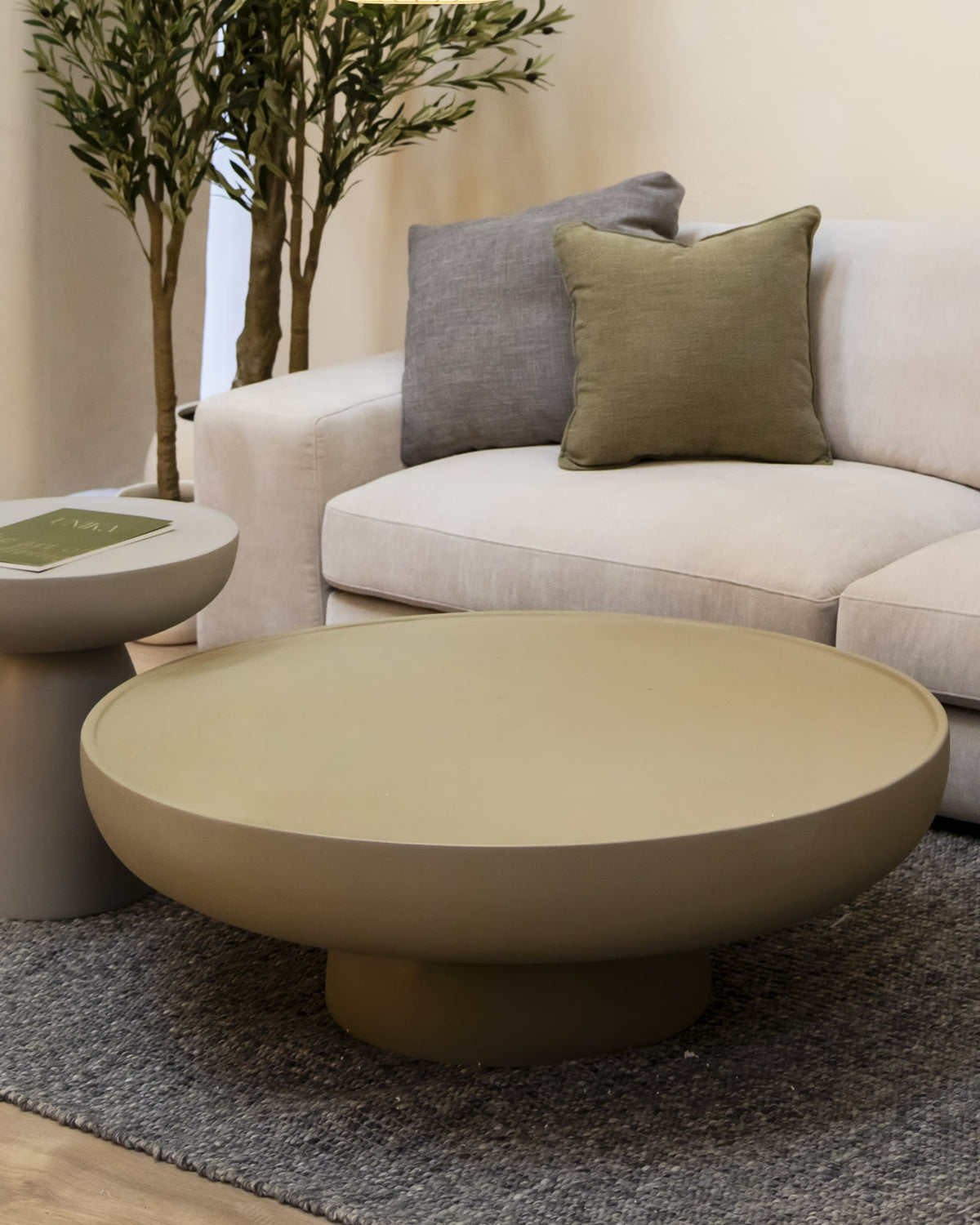 Table basse ronde en microciment Rin