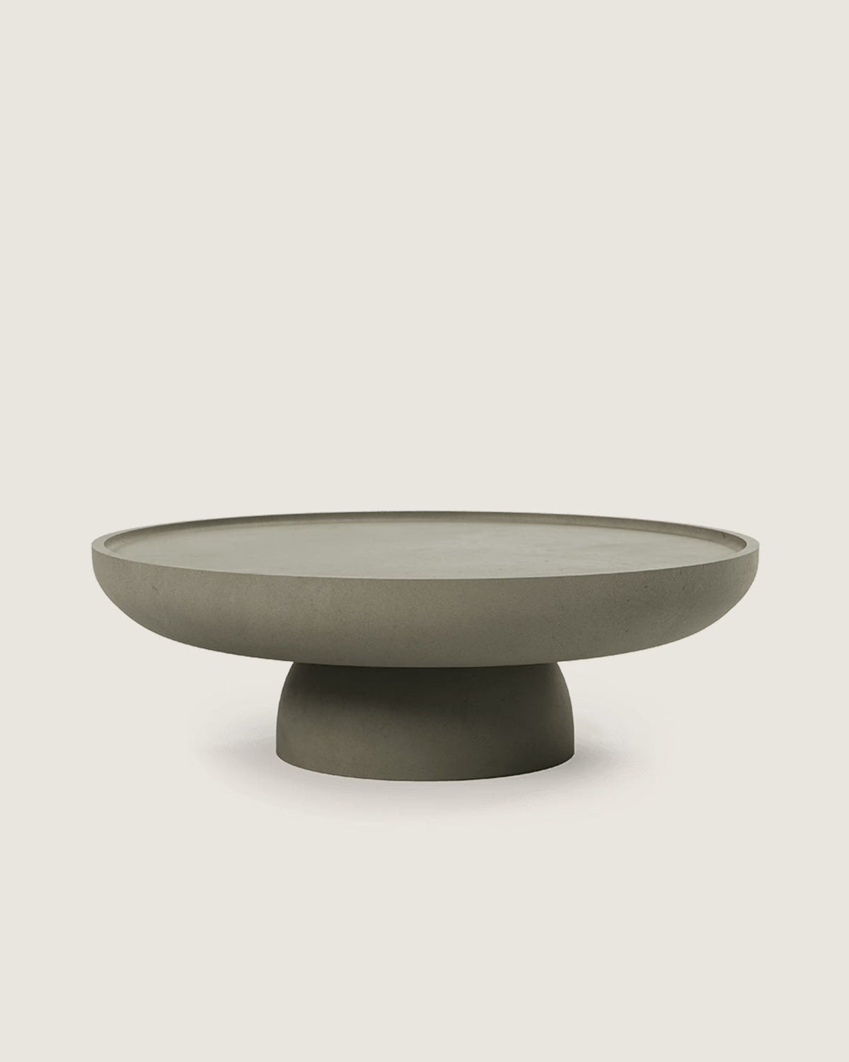 Mesa centro salón comedor redonda microcemento calidad premium grande verde oliva Rin