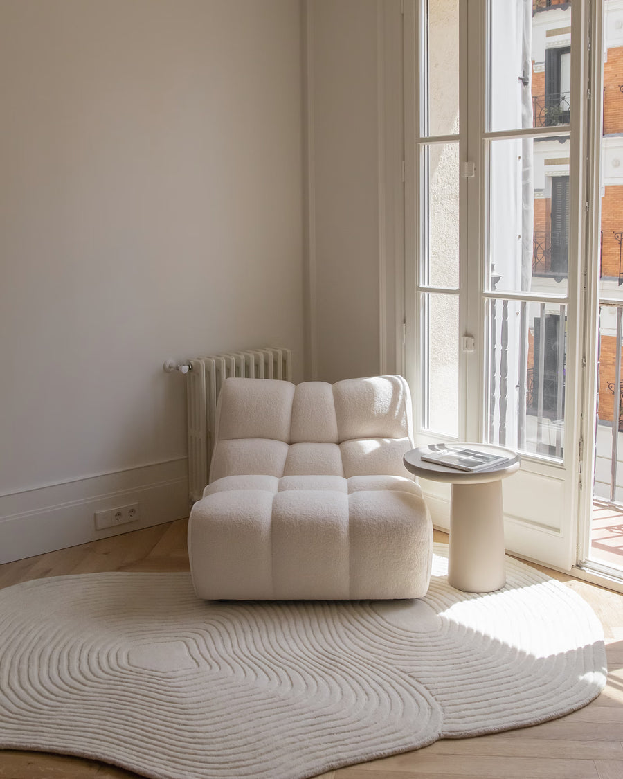 Sillón 1 plaza blanco moderno grande Nude