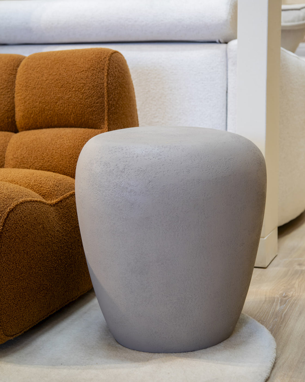 Oasis microcement side table