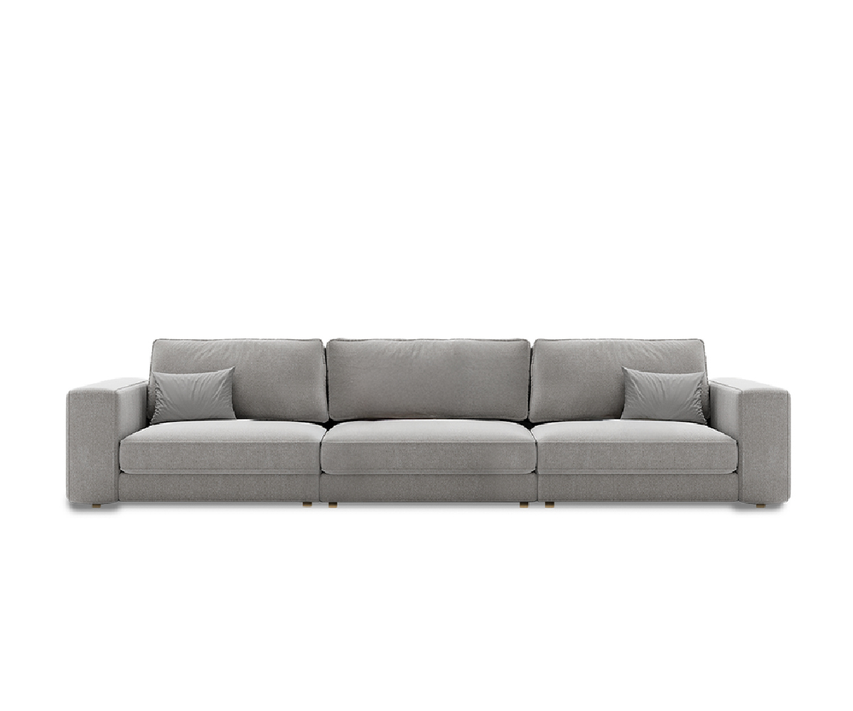 Sofá Calma 4 plazas con tapicería personalizada 300 cm