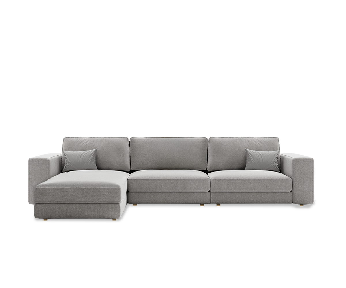 Sofá Calma 3 plazas con chaise longue con tapicería personalizada 320