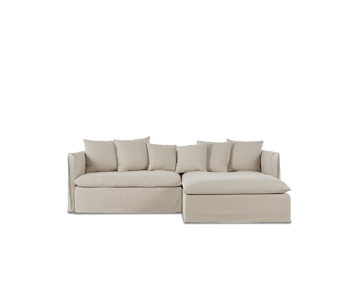 Paris sofa with chaise longue, 4 seats, right-hand side