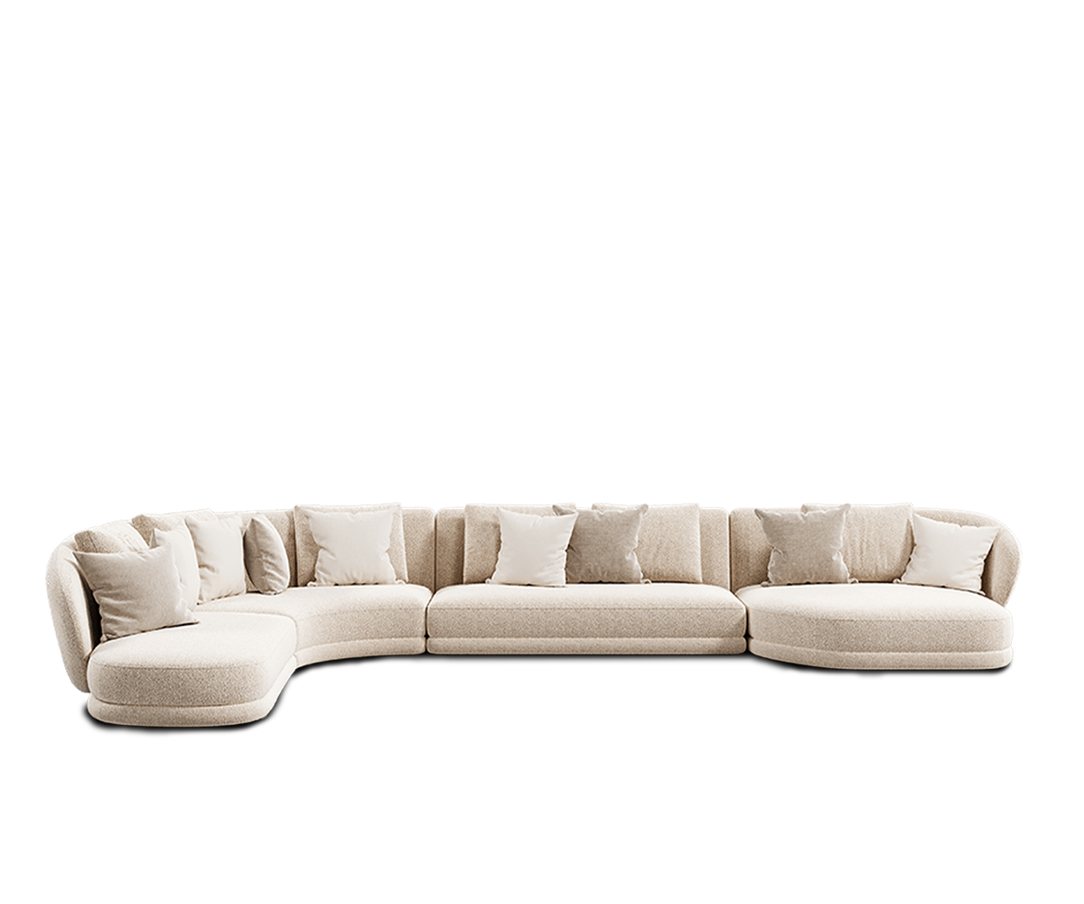 Prague corner sofa in left U shape