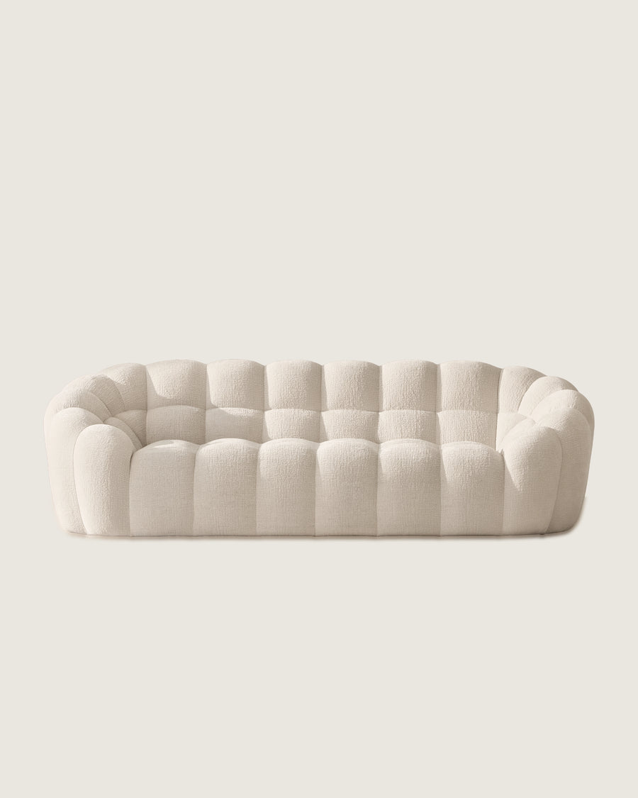 Miami 4-seater sofa upholstered in Marea Creme 265 cm