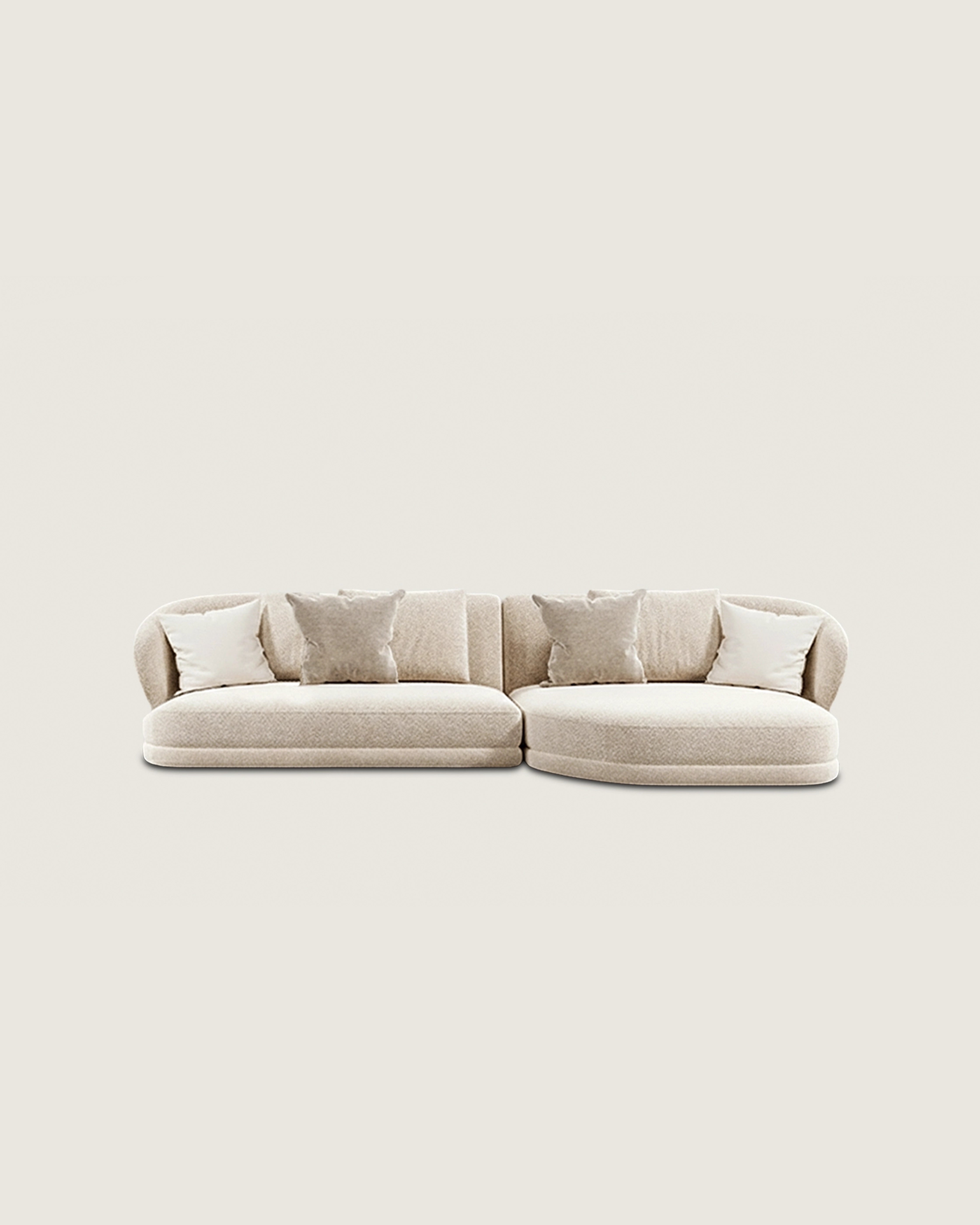 Sofá Praga 4 plazas con chaise longue con tapicería personalidad 310 cm