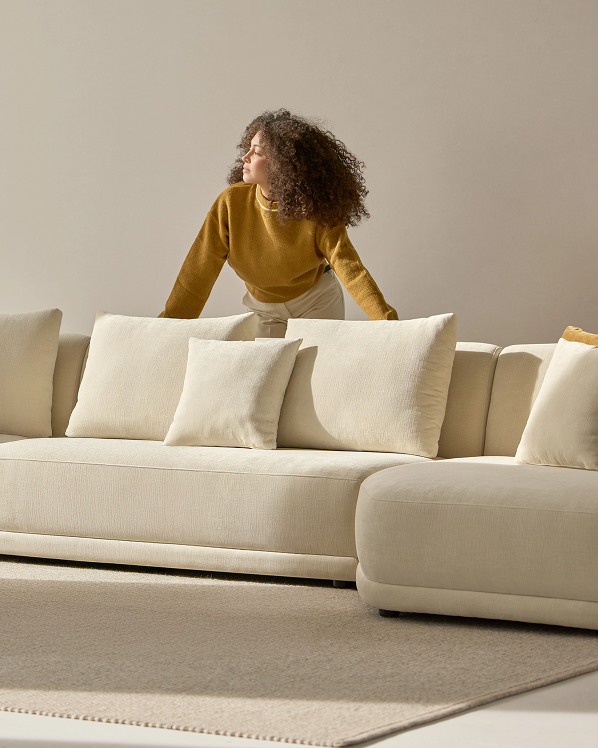Sofá 5 plazas rinconero personalizable modular grande Praga