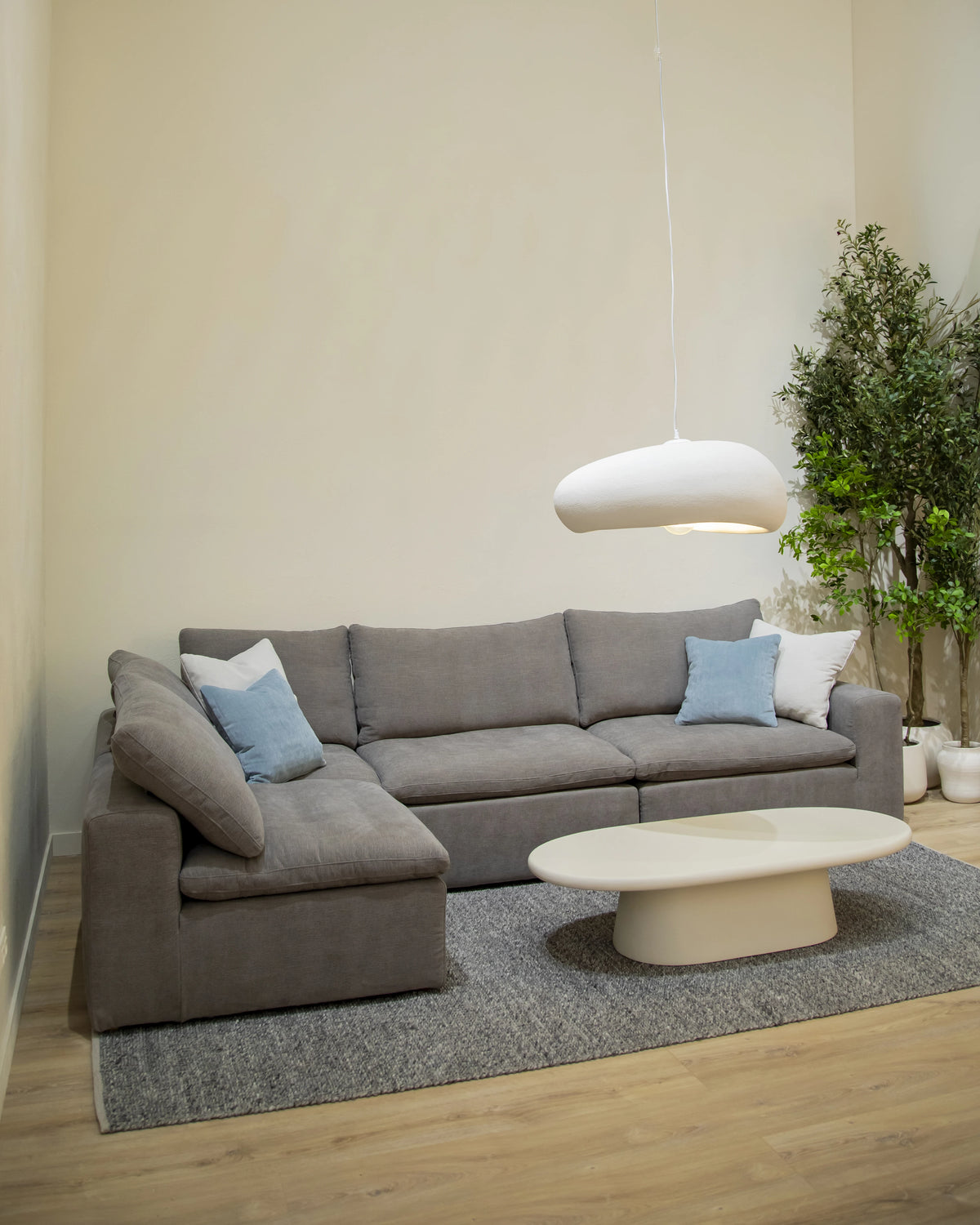 Rio corner sofa with custom upholstery 311 x 302 cm