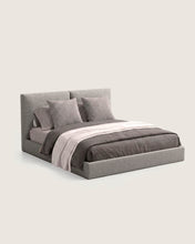 Tokio bed with storage base and custom upholstery for a 160x200 cm mattress