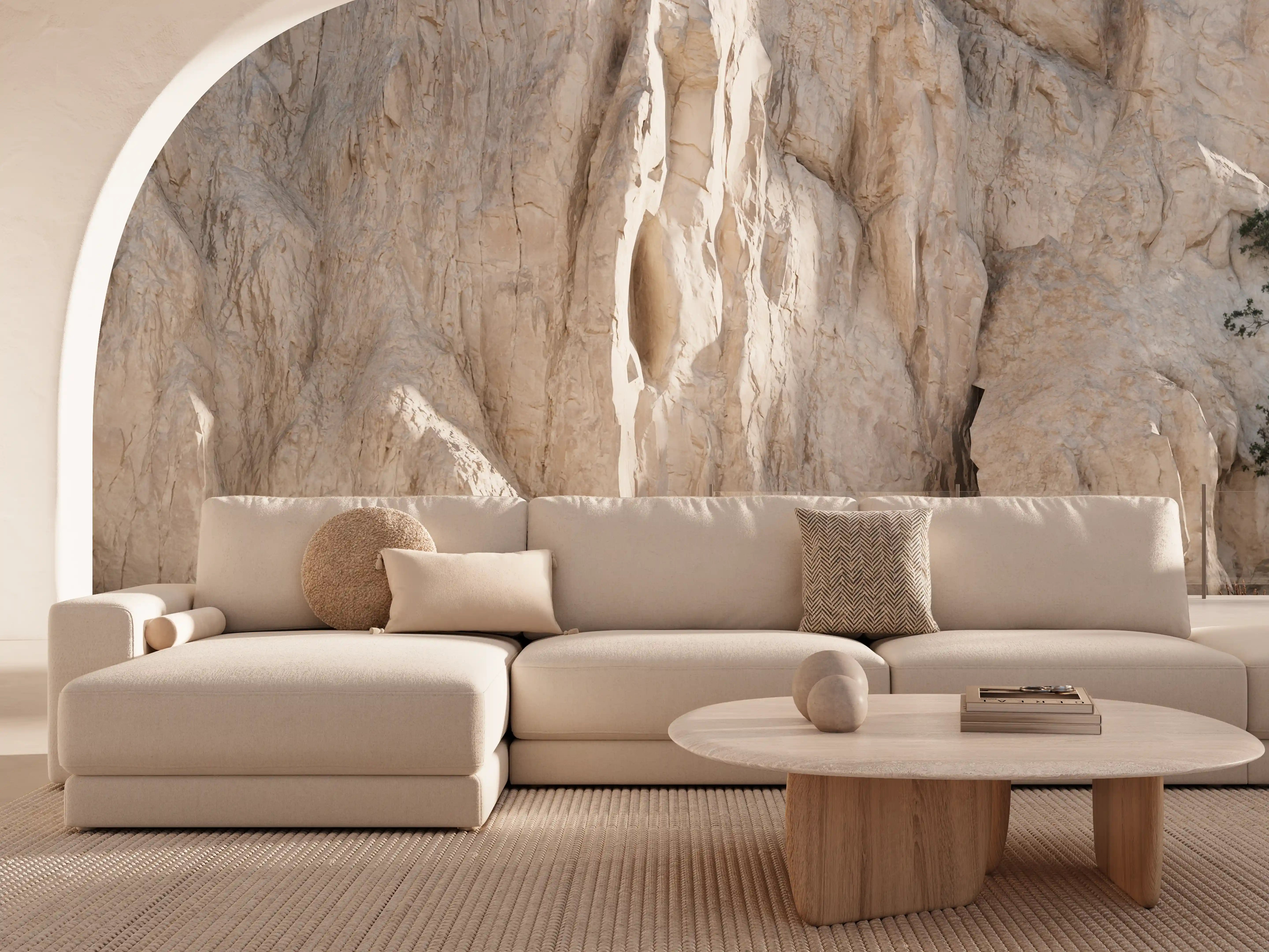 Sofá Montreal rinconero en U con tapicería personalizada 445 x 260 cm