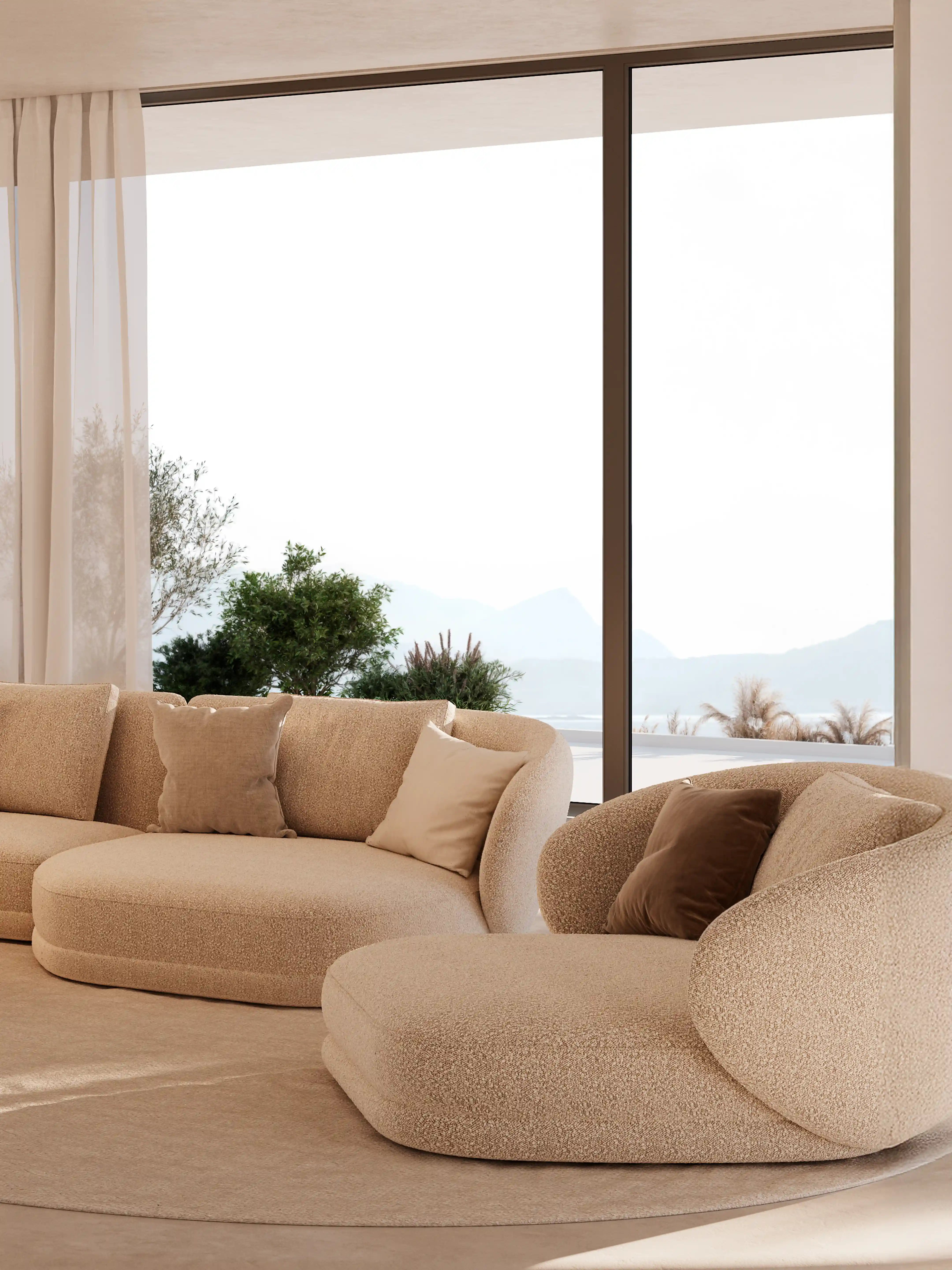 Sillón Praga con tapicería personalizada 110 cm